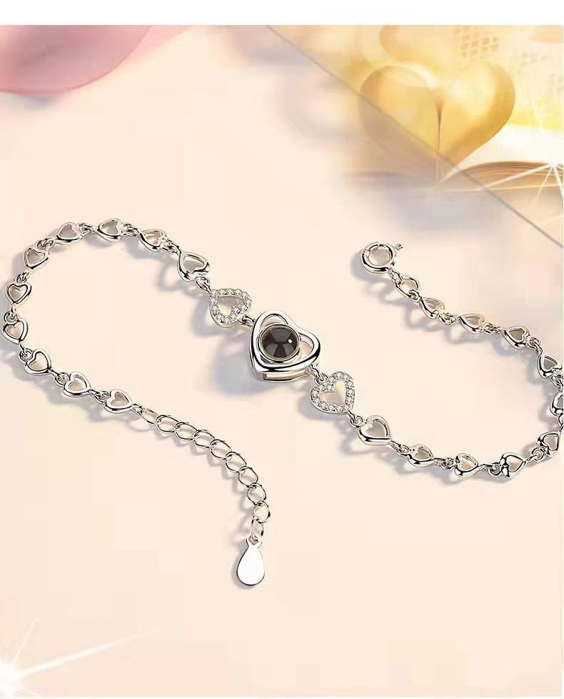 Personalisierbares Herz Armband