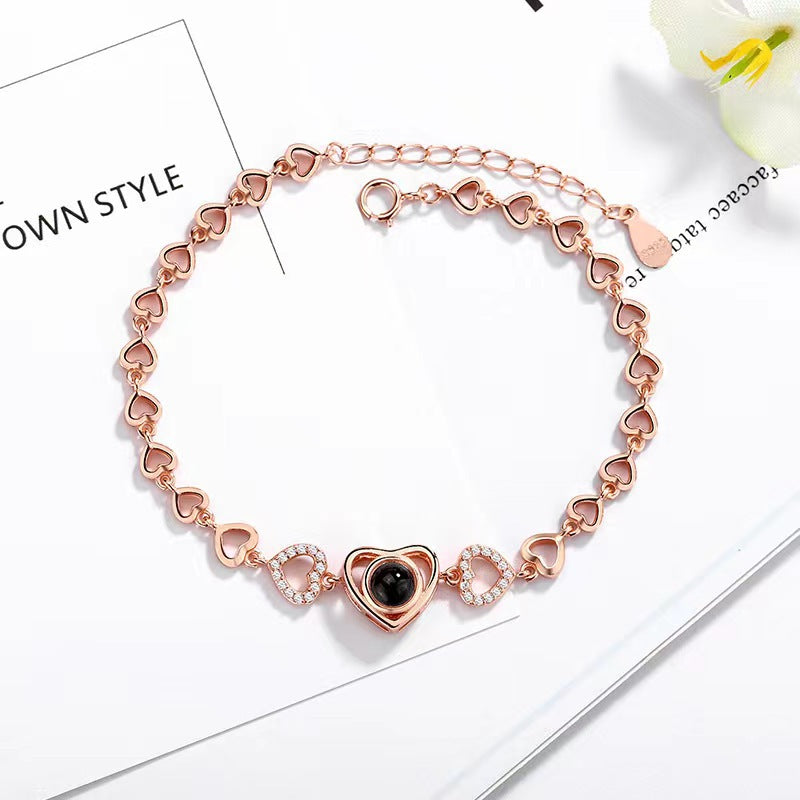 Personalisierbares Herz Armband