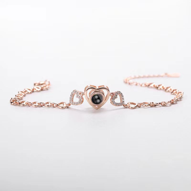 Personalisierbares Herz Armband
